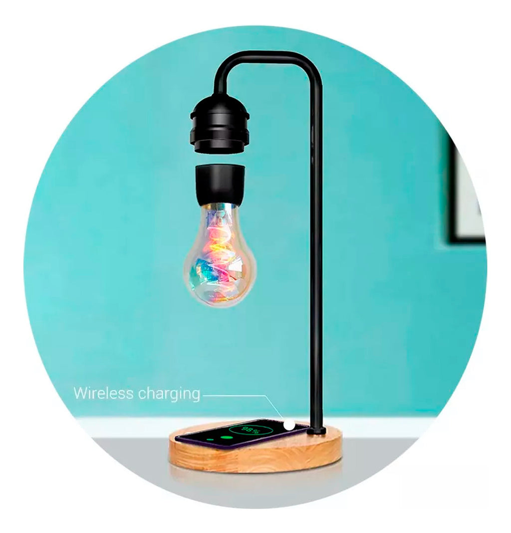 Velador Led Magnetico Carga Inalámbrica Flotante 7328 Mlpz