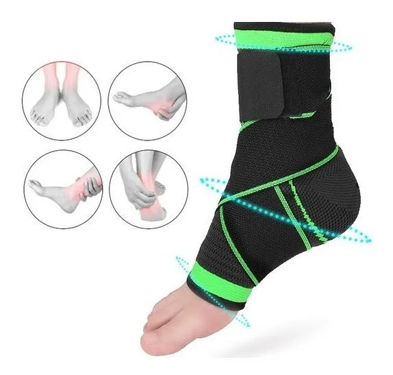 🦵 Pack 2 Tobilleras Ajustables Hisport Lezenza - Soporte Profesional