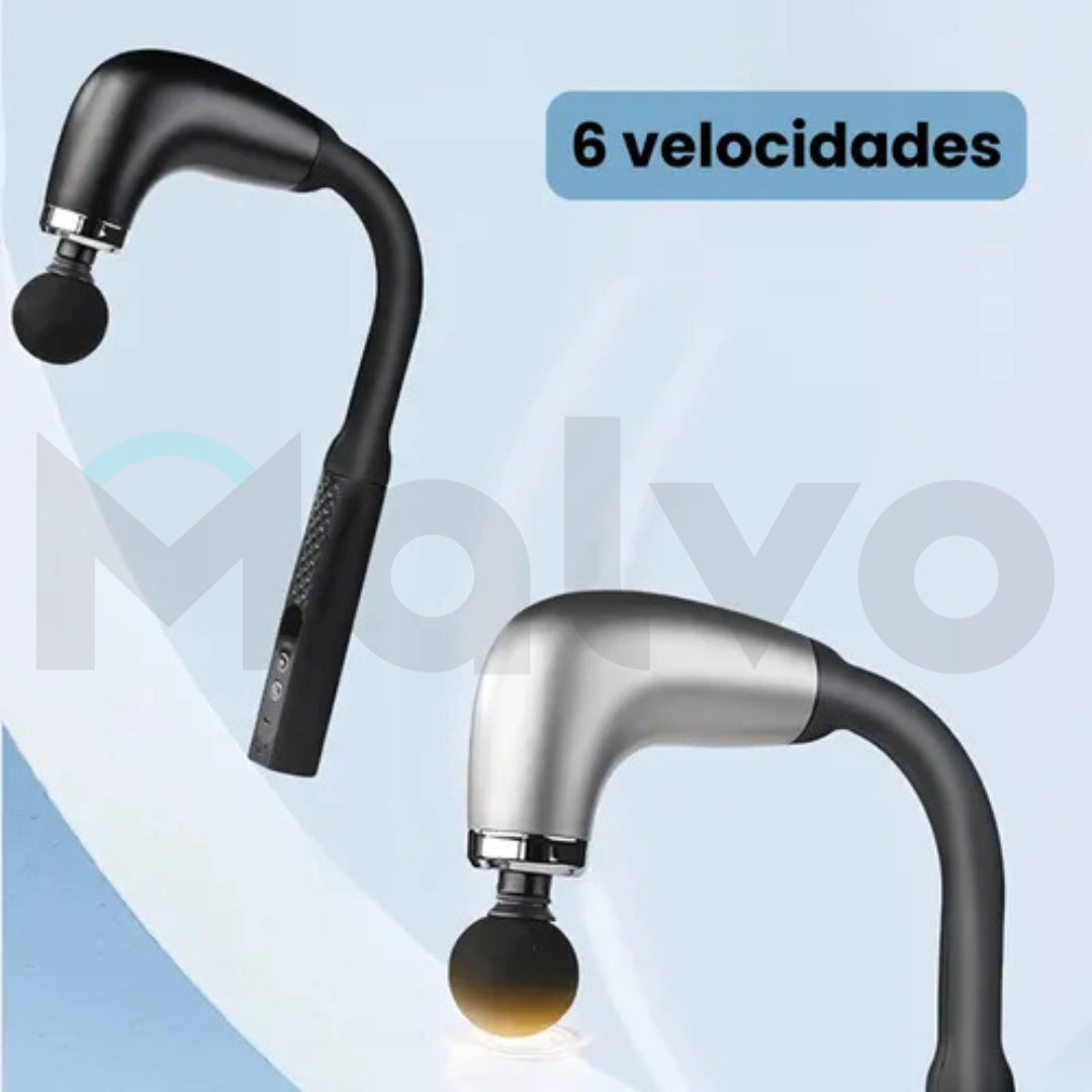 Masajeador Eléctrico Con Extensión De Mango Con 4 Cabezales