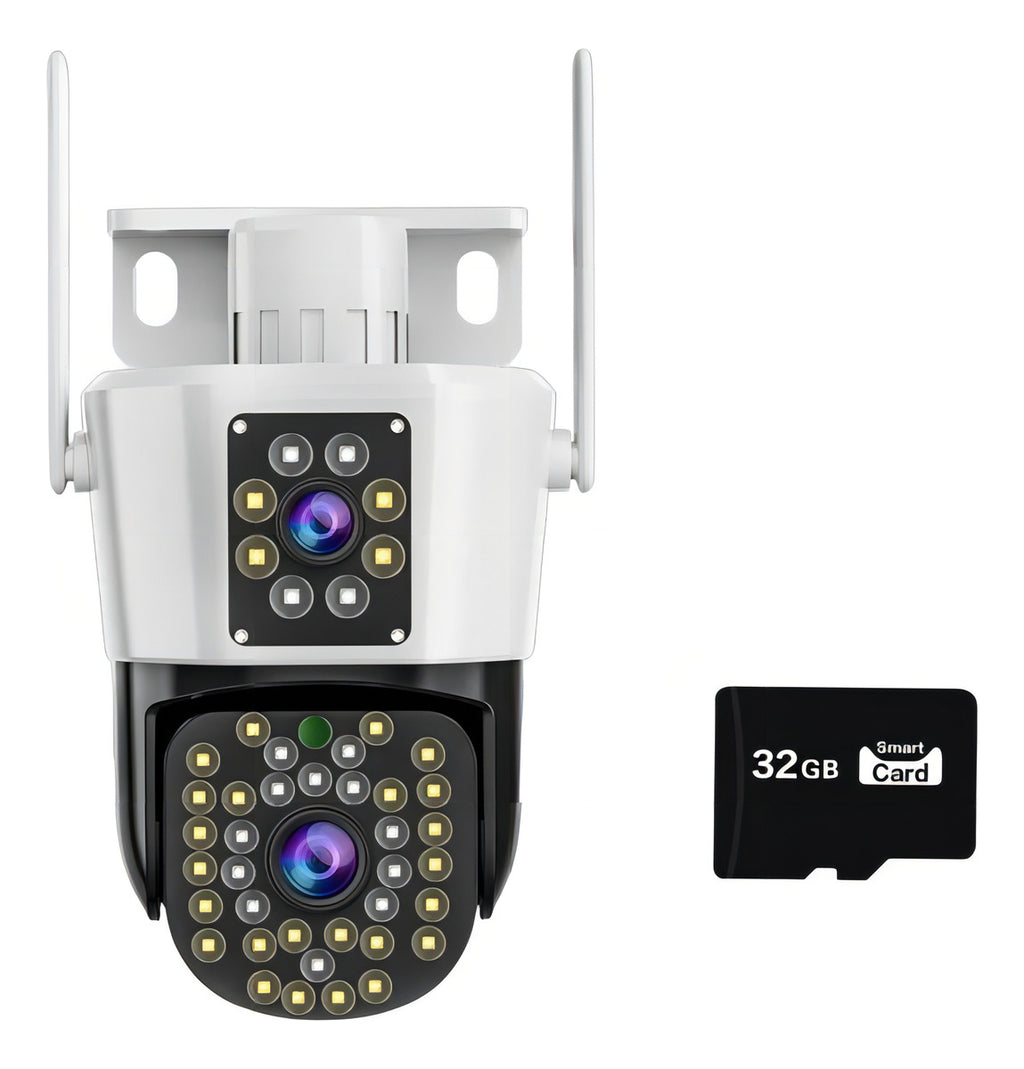 🌧️ Cámara Seguridad IP66 Doble Lente Lezenza - Visión Dual
