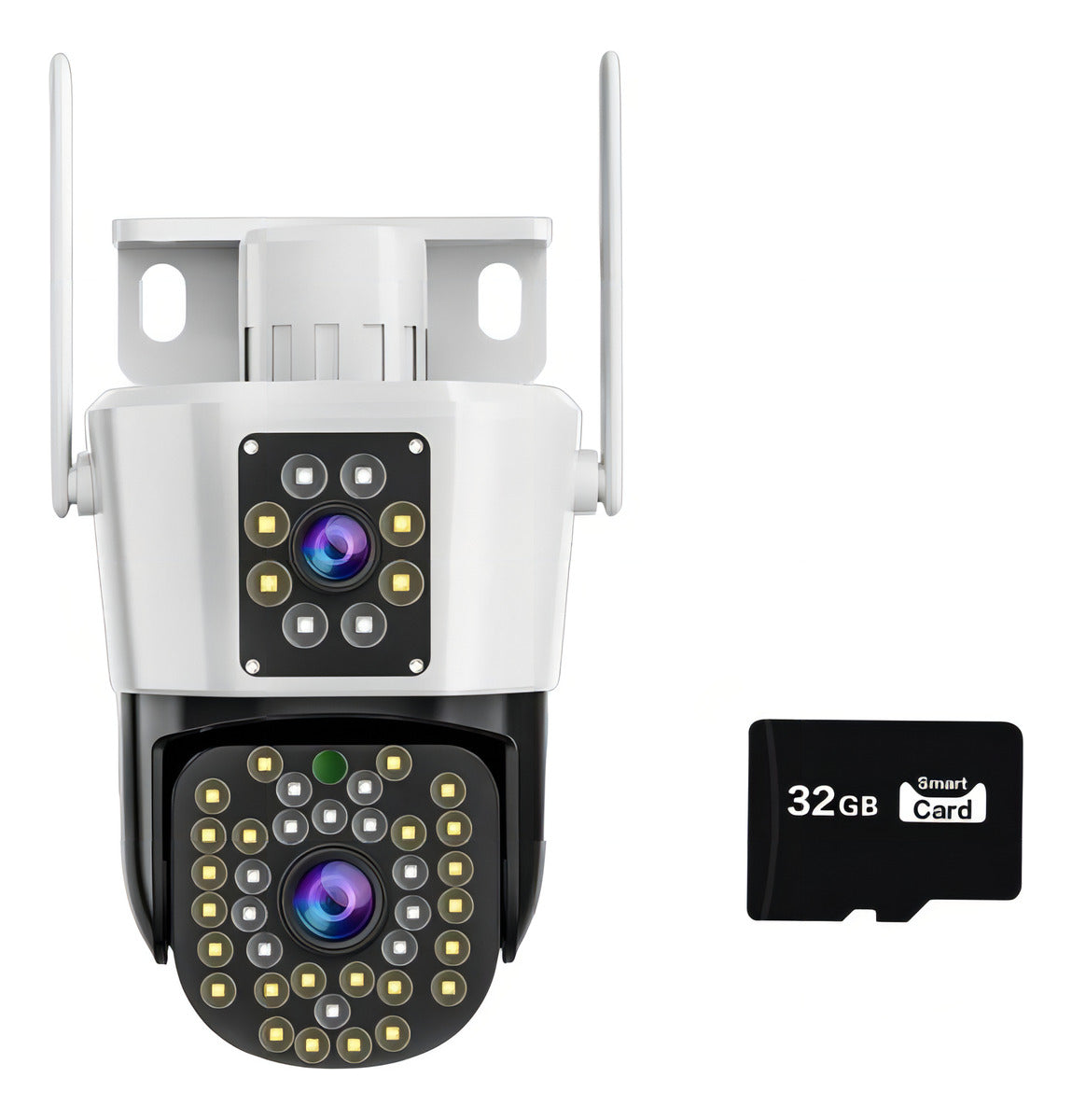 🌧️ Cámara Seguridad IP66 Doble Lente Lezenza - Visión Dual
