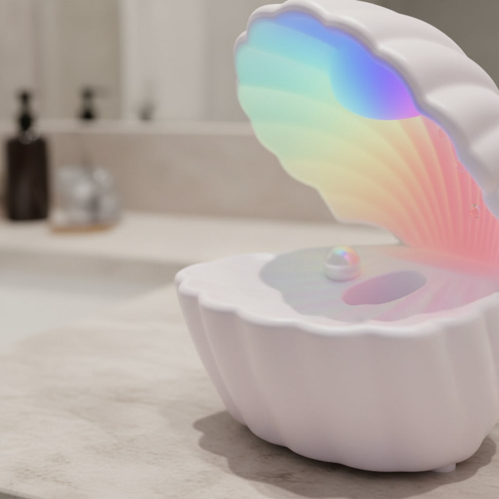 Humificador Difusor Aromatizador Ostra Mar +parlante Luz Rgb