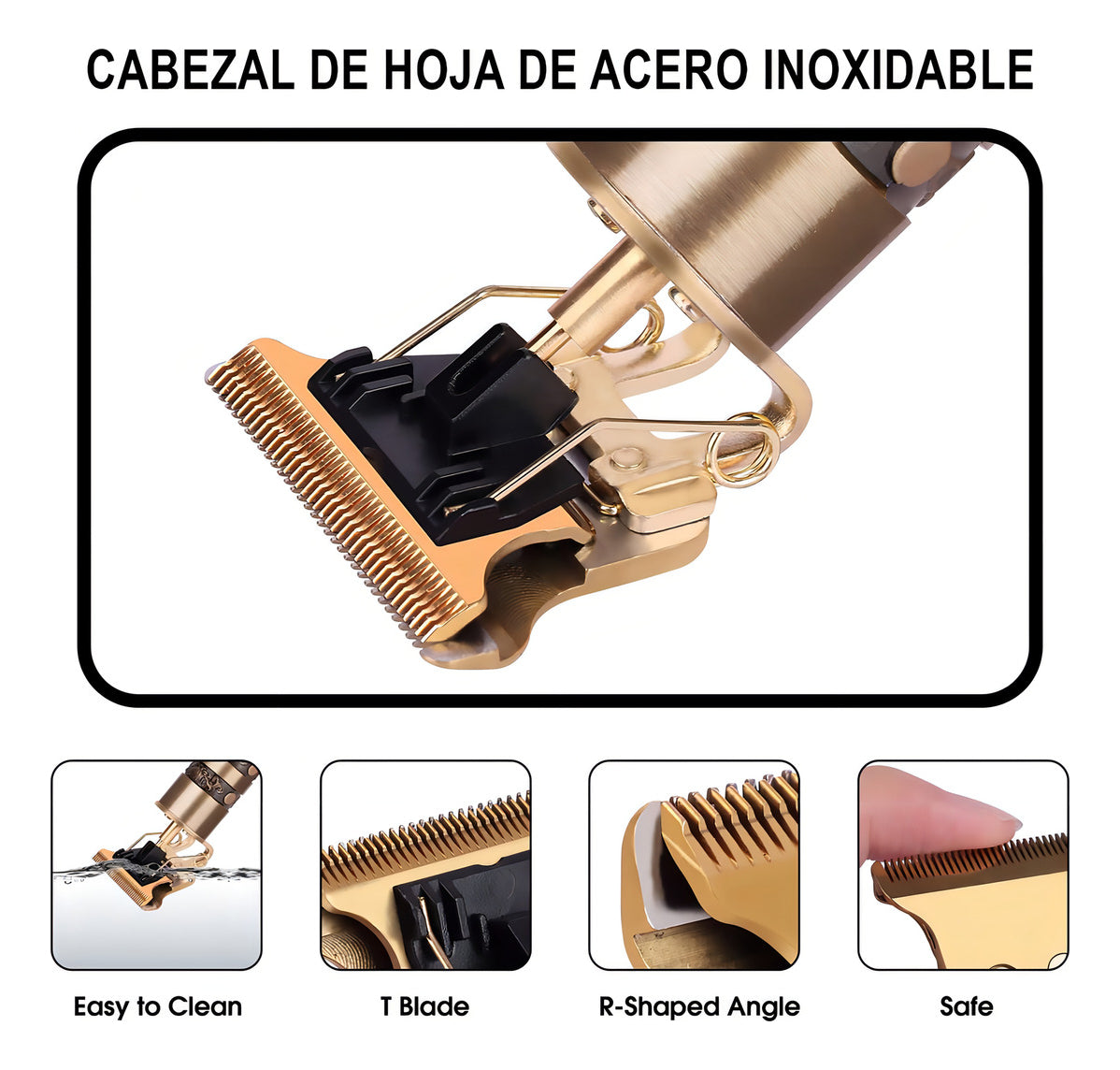 Maquina Patillera Profesional Vintage T9 Dragón Recargable Color WAIKIL