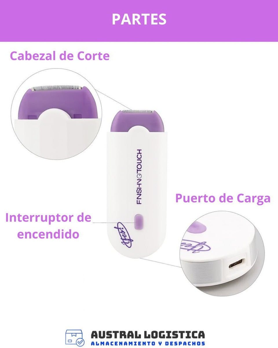 Maquina Depiladora Mujer Corporal Recargable Facial Prem