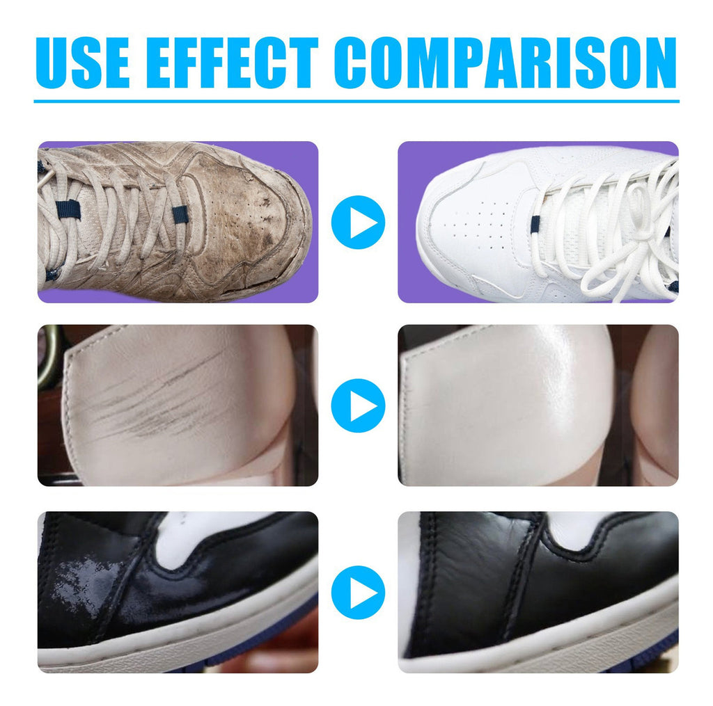 Small White Shoe Cleaning Agent 200ml Brush Shoes Washing