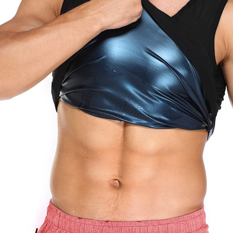 Camiseta Deportiva Reductora Modeladora Cintura Avispa Hombr