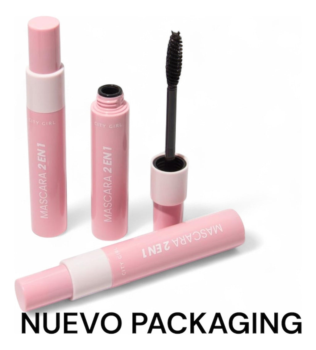 Máscara De Pestañas Doble Efecto Alargadora Y Voluminizadora
