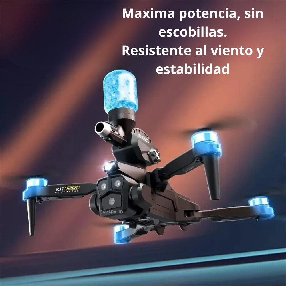 Dron K11 Max Shoot Triple Camara Con Hidrogel Control Remoto