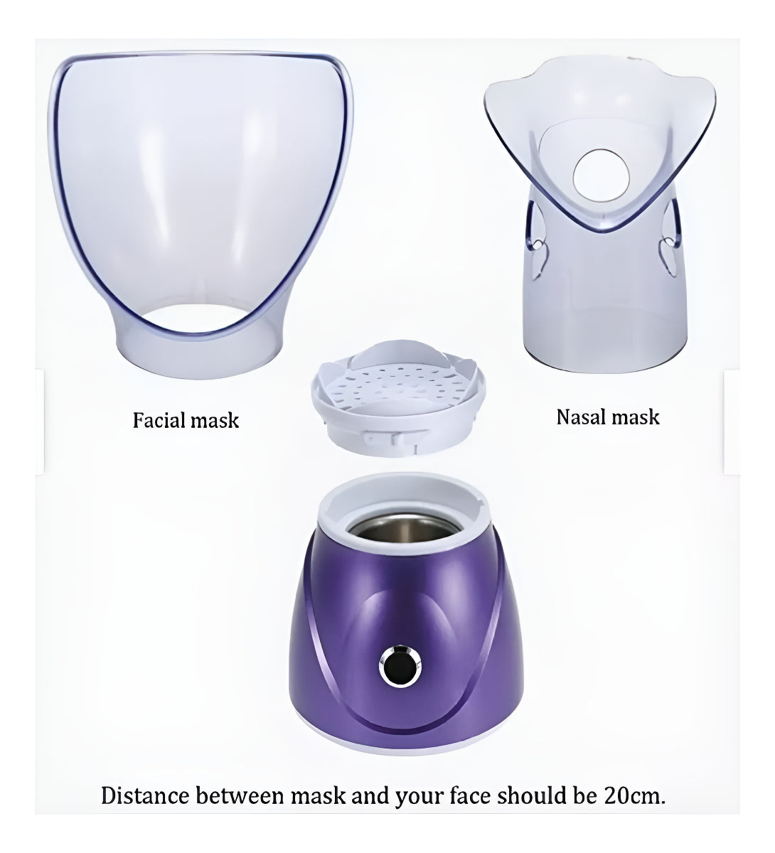 Sauna Limpiador Facial Piel Vaporizador Inhalador Vapor Spa