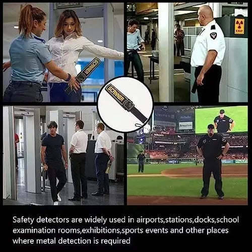 🛡️ Detector de Metales Super Scanner V – Seguridad Negro