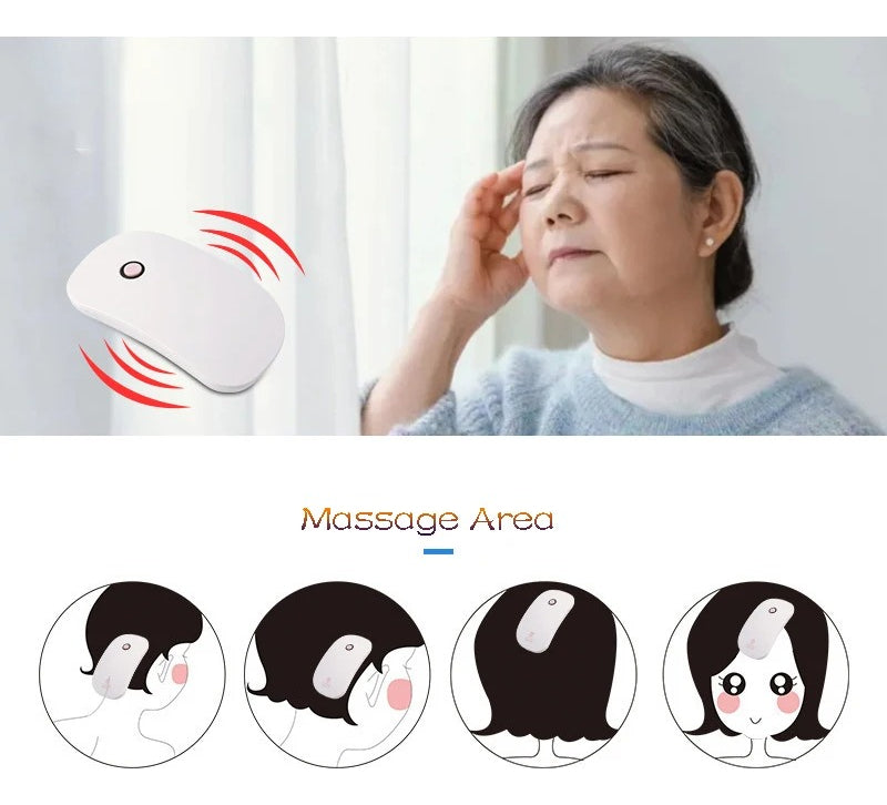 Cepillo Masajeador Para  Cabeza Fisoterapia A Pilas Portatil