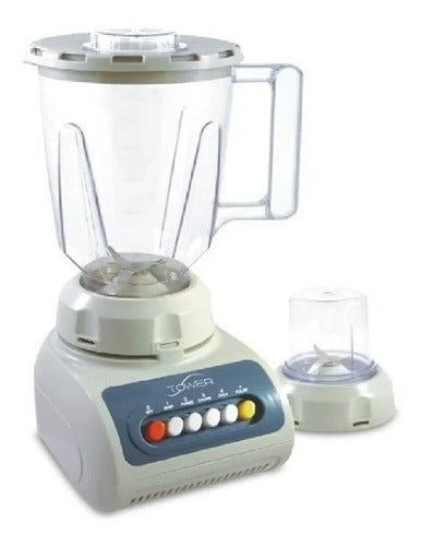 Licuadora Con Molinillo Cafe 1.5 4 Velocidades 500w Color Blanco