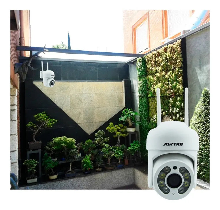 🌙 Cámara Vigilancia IP WiFi Exterior Lezenza - 8 LED Full HD