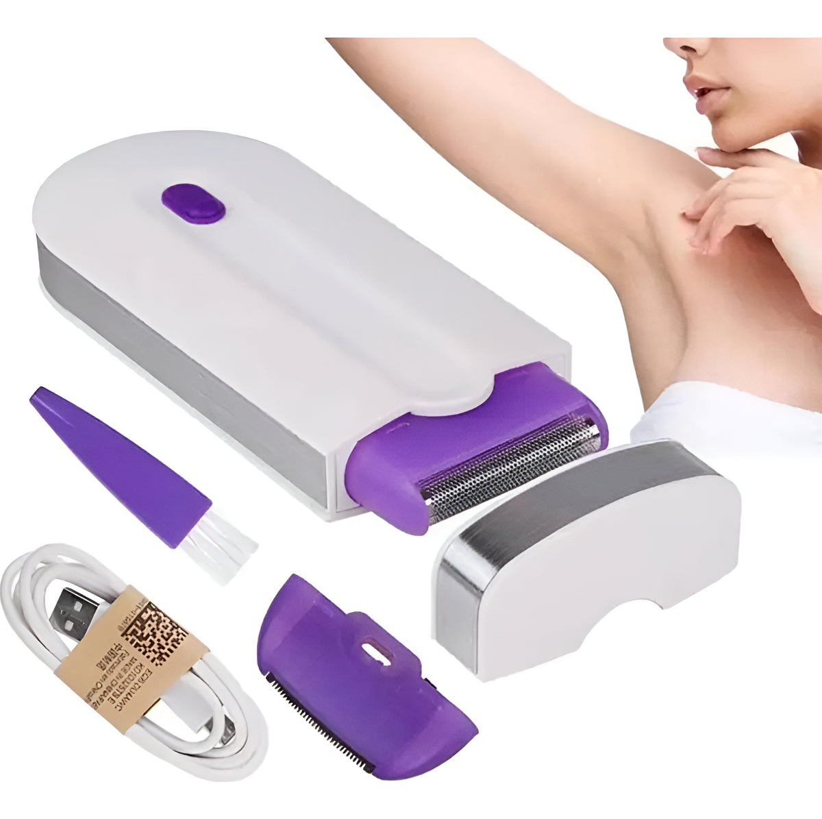 Maquina Depiladora Mujer Corporal Recargable Facial Prem