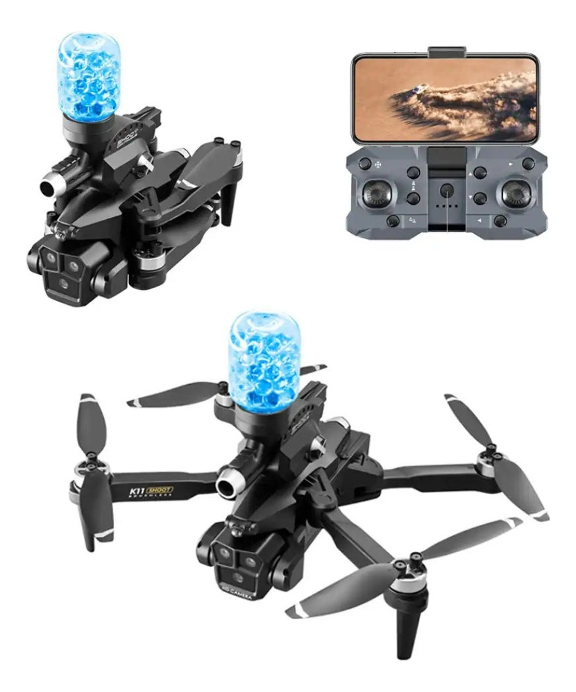 Dron K11 Max Shoot Triple Camara Con Hidrogel Control Remoto