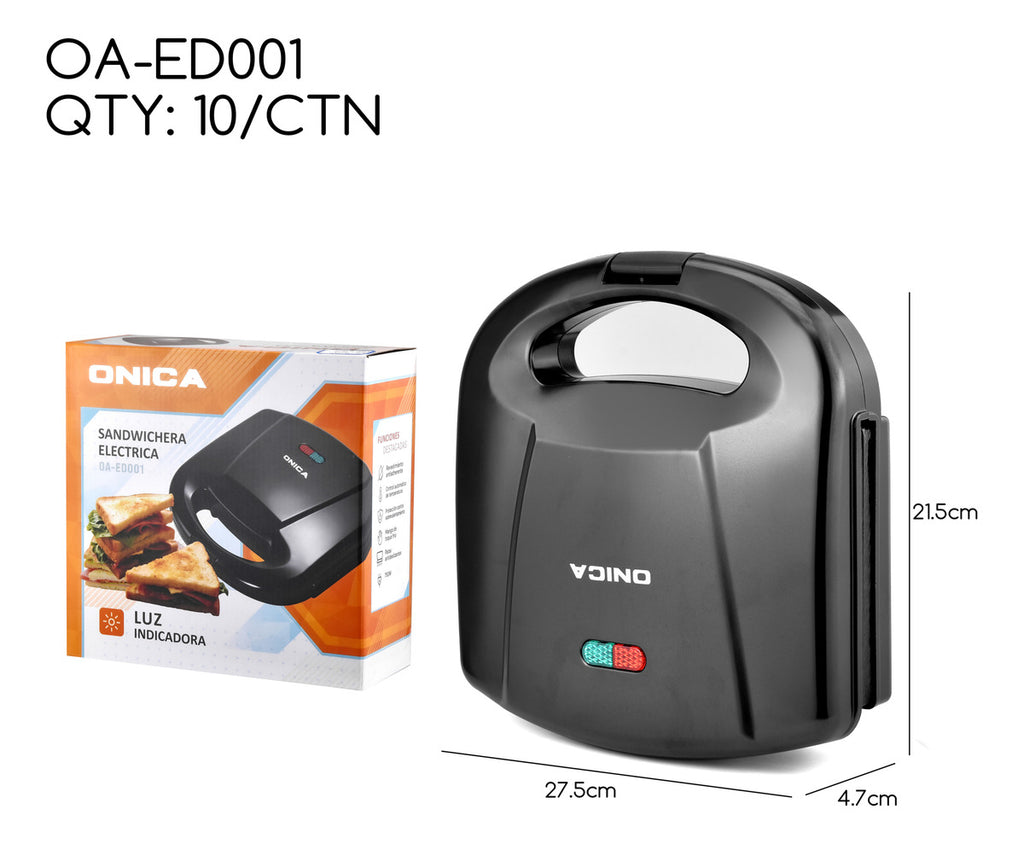 🧇 Wafflera Eléctrica Antiadherente Onica Lezenza - 750W