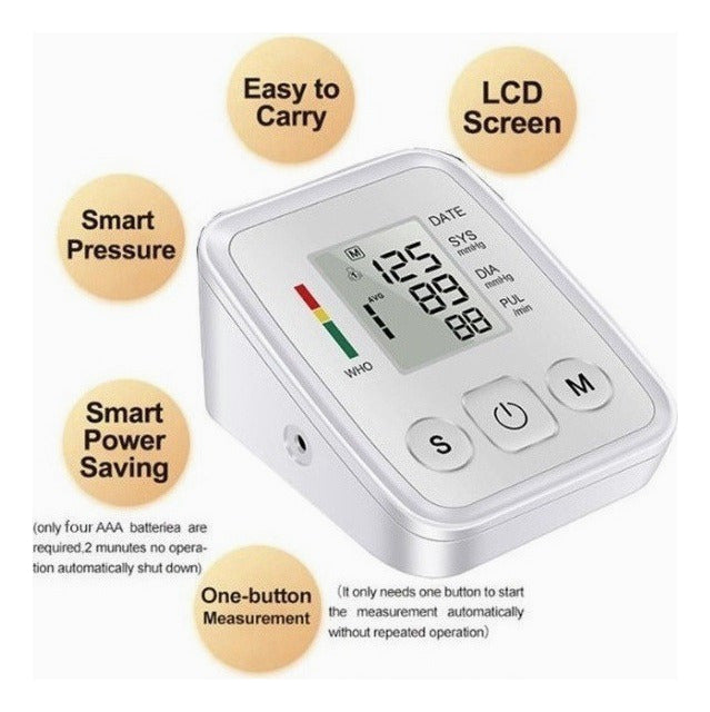 Monitor Digital Automático De Presión Arterial De Brazo - Modelo BW-3205