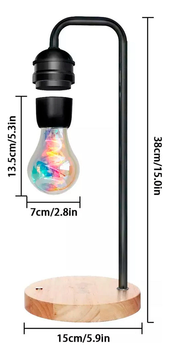 Velador Led Magnetico Carga Inalámbrica Flotante 7328 Mlpz