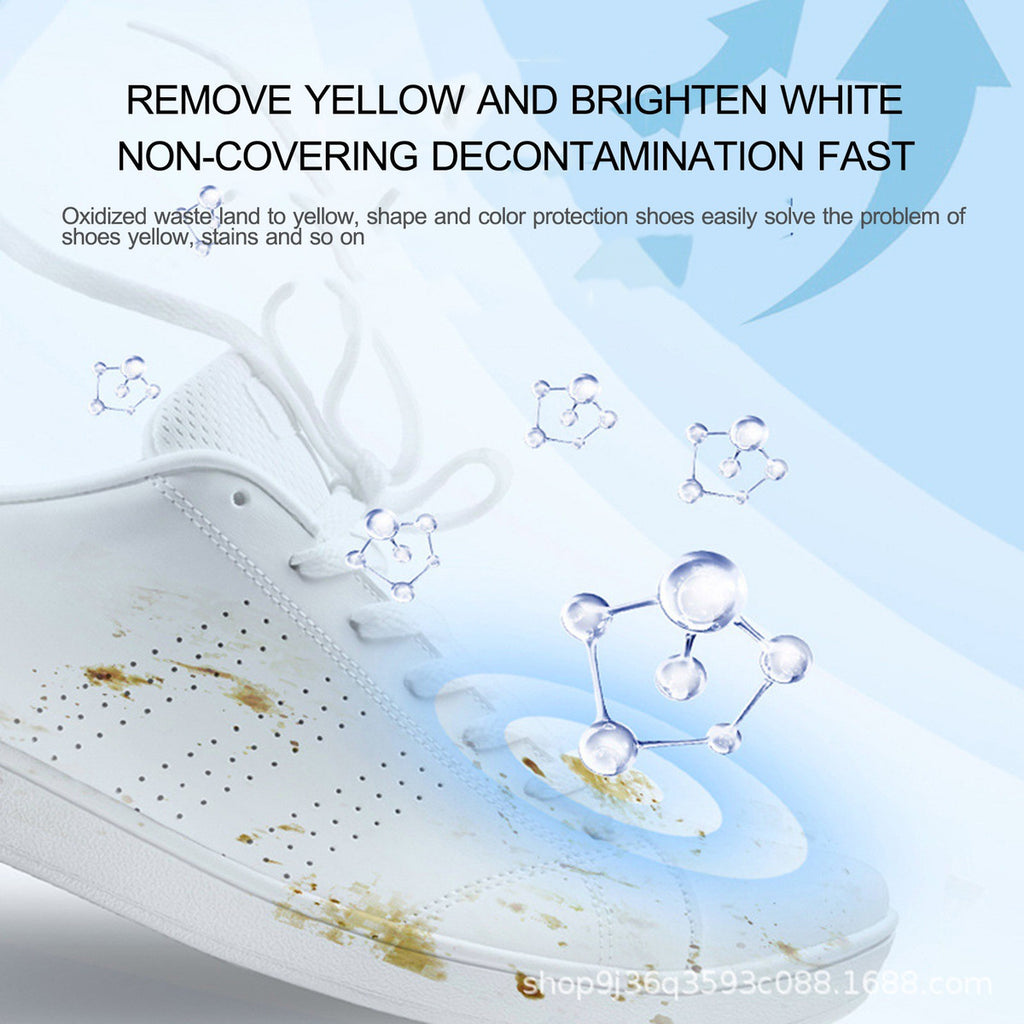 Small White Shoe Cleaning Agent 200ml Brush Shoes Washing