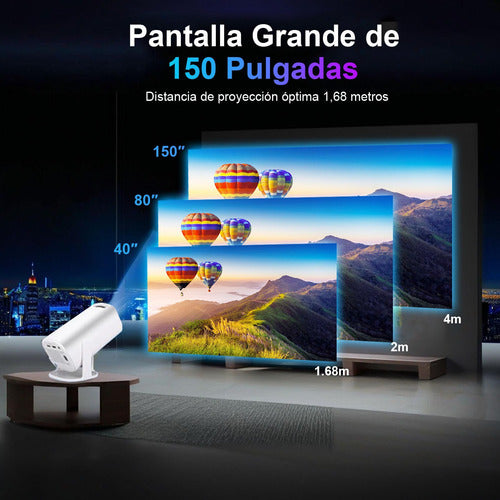 🎬 Mini Proyector 4K Android TV Lezenza - Tu Cine Portátil