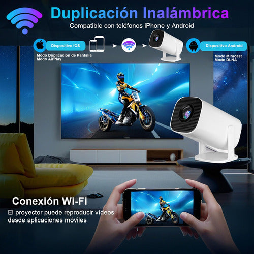 🎬 Mini Proyector 4K Android TV Lezenza - Tu Cine Portátil