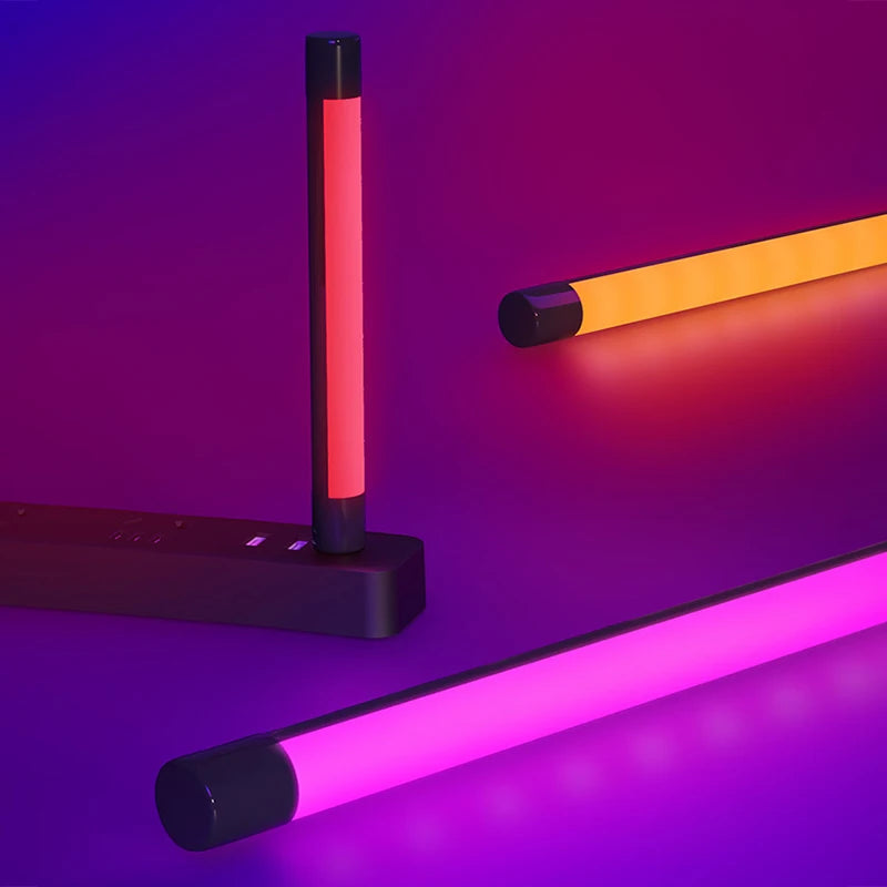 Portable Led Stick Light RGB Stick Light Colorful Atmosphere Night Lights Stick USB Selfie Lamp Live Beauty Photography Lighting