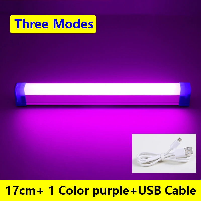 Portable Led Stick Light RGB Stick Light Colorful Atmosphere Night Lights Stick USB Selfie Lamp Live Beauty Photography Lighting