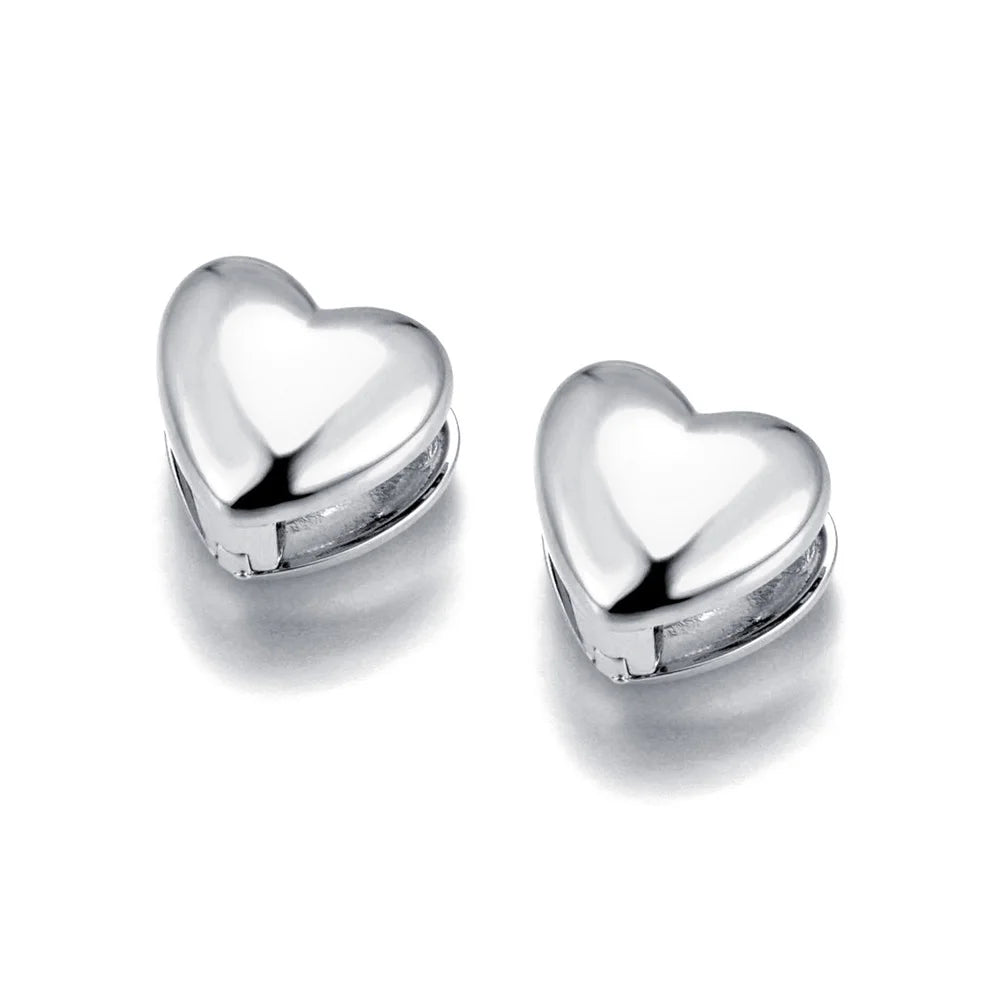 ✨ Aros de Acero Inoxidable Lokaer 18K – Diseño Corazón Hueco