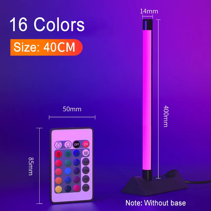 Portable Led Stick Light RGB Stick Light Colorful Atmosphere Night Lights Stick USB Selfie Lamp Live Beauty Photography Lighting