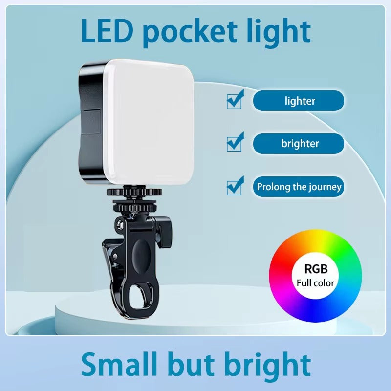 💡 Mini Luz de Relleno para Selfie – 3 Modos