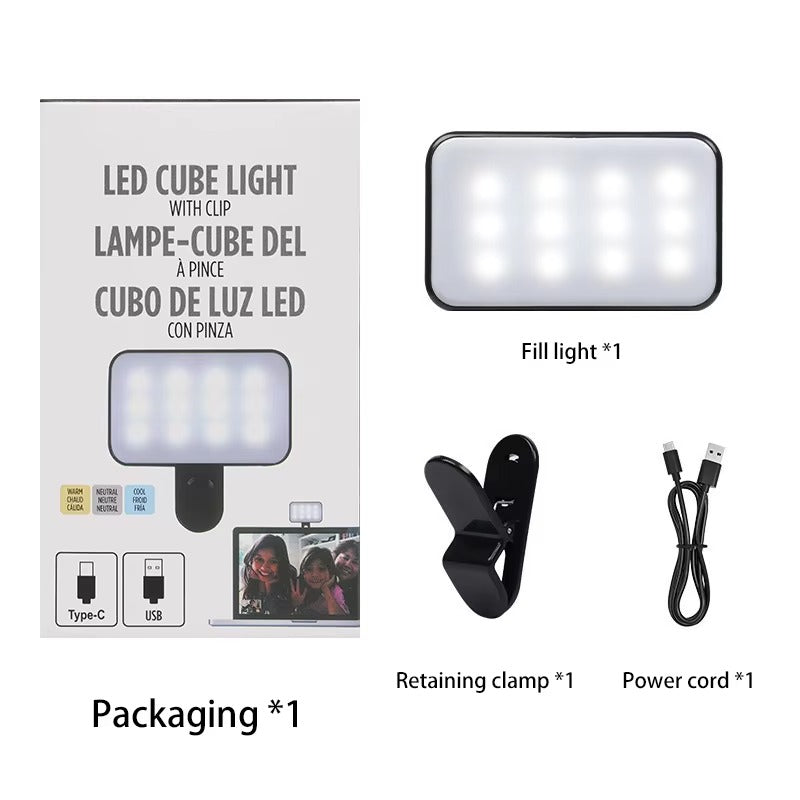 💡 Mini Luz de Relleno para Selfie – 3 Modos